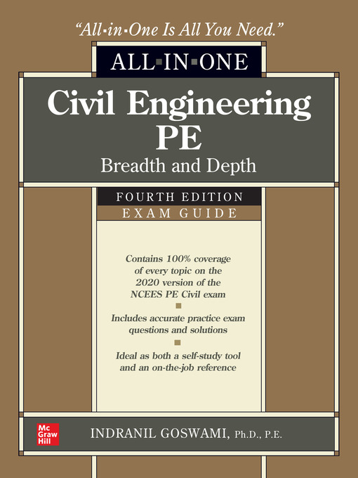 Title details for Civil Engineering PE All-in-One Exam Guide by Indranil Goswami - Available